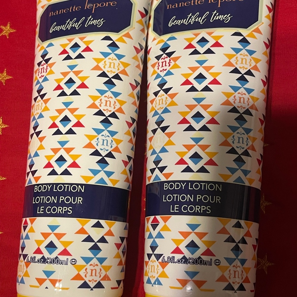 Nanette Lepore Beautiful Times Body Lotion - Vibrant Geometric Design
